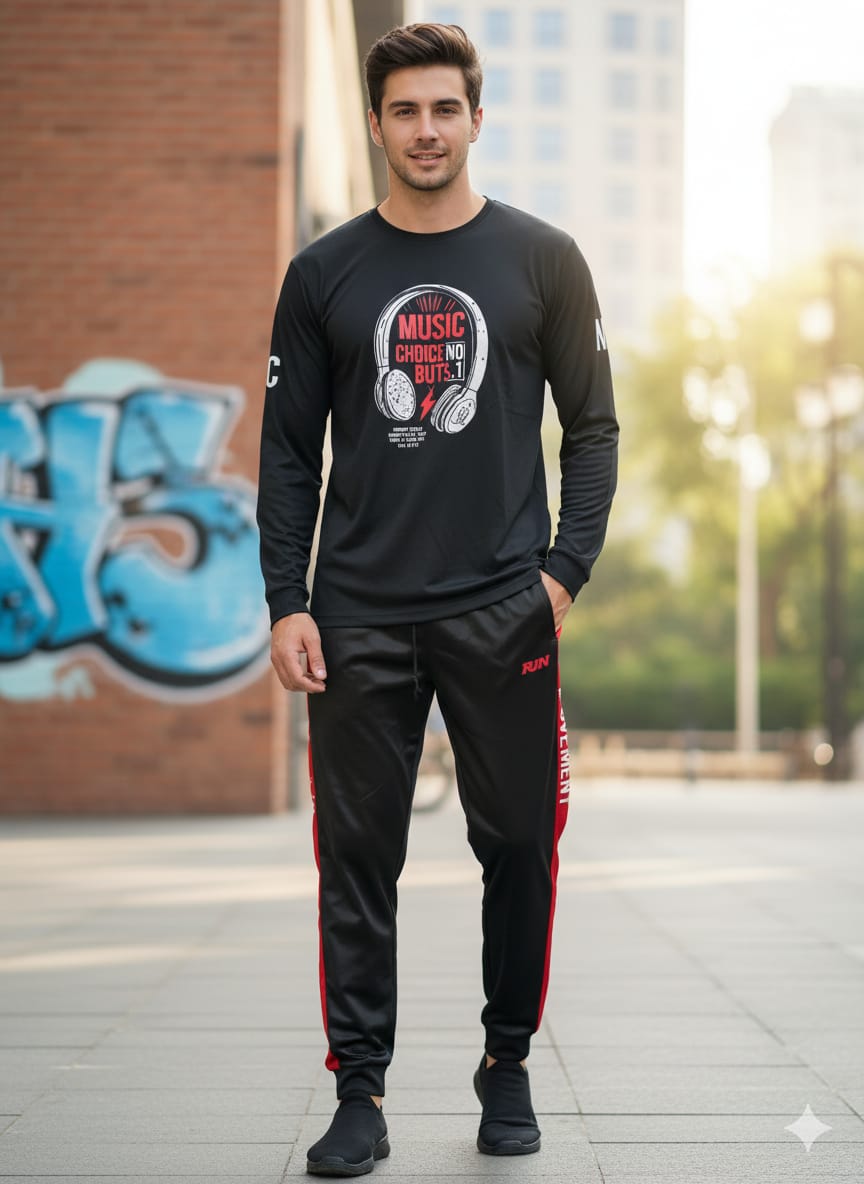 Full Sleeve Tshirt and Trouser Set (24886)