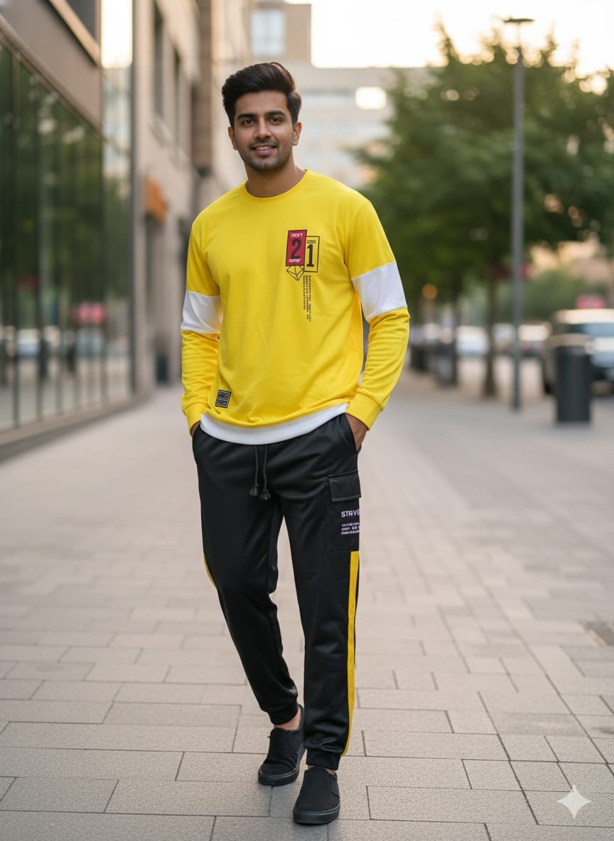 Full Sleeve Tshirt and Trouser Set (24889)