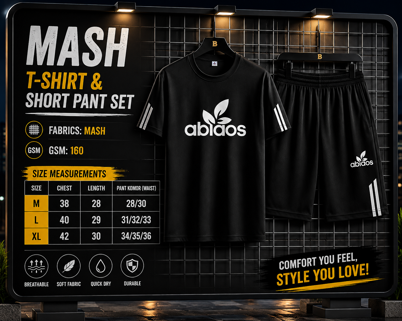 Mash T-Shirt and Short Pant Set(31100)